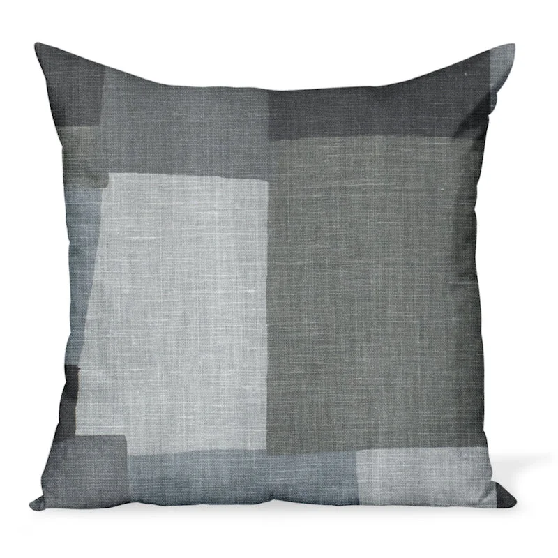 Bolster Pillows for Sofa DecorationKids Pillows with Fun DesignsPeter Dunham Textiles Collage in Charcoal/Ash Pillow Bolster Pillows for Sofa DecorationKids Pillows with Fun DesignsPeter Dunham Textiles Collage in Charcoal/Ash Pillow