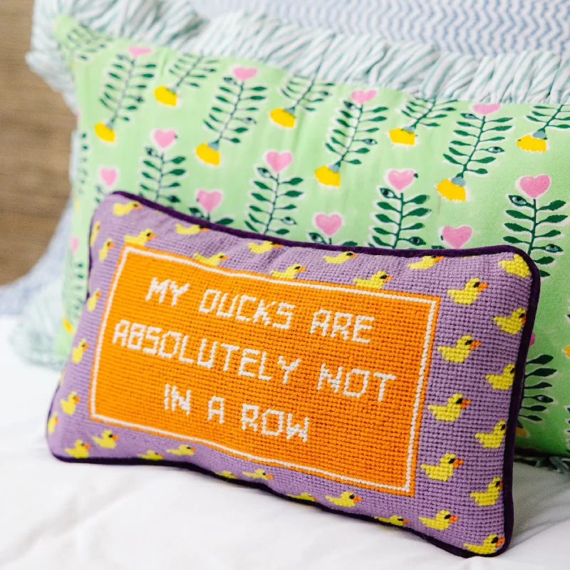Hypoallergenic Pillows for Allergy SufferersVelvet Pillows for a Touch of EleganceDucks in a Row Needlepoint Pillow Hypoallergenic Pillows for Allergy SufferersVelvet Pillows for a Touch of EleganceDucks in a Row Needlepoint Pillow