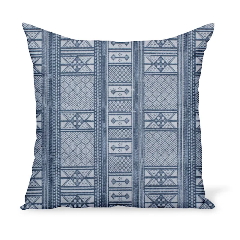 Cooling Pillows for Hot SleepersOrthopedic Pillows for Back Pain ReliefPeter Dunham Textiles Outdoor Masai in Indigo on Natural Pillow Cooling Pillows for Hot SleepersOrthopedic Pillows for Back Pain ReliefPeter Dunham Textiles Outdoor Masai in Indigo on Natural Pillow