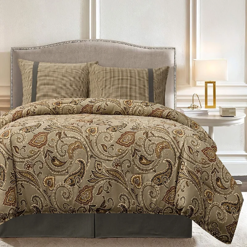 Cotton - filled comforters for a breathable and natural sleep experienceHiEnd Accents 4-Piece Piedmont Comforter Set Cotton - filled comforters for a breathable and natural sleep experienceHiEnd Accents 4-Piece Piedmont Comforter Set