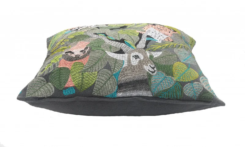 Down Alternative Pillows for Ethical ChoicesFirm Pillows for Side Sleepers20" X 20" Gray Salmon And Green 100% Cotton Animal Print Zippered Pillow Down Alternative Pillows for Ethical ChoicesFirm Pillows for Side Sleepers20" X 20" Gray Salmon And Green 100% Cotton Animal Print Zippered Pillow