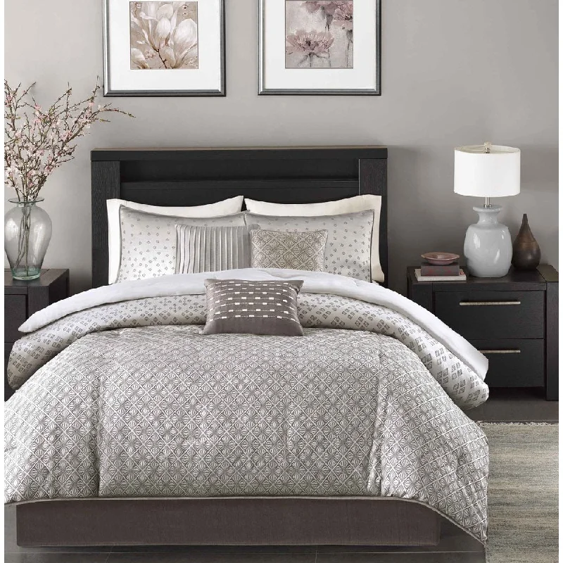 Bamboo - fiber - filled comforters with antibacterial and breathable qualitiesMadison Park Pensacola 7-piece Comforter Set Bamboo - fiber - filled comforters with antibacterial and breathable qualitiesMadison Park Pensacola 7-piece Comforter Set