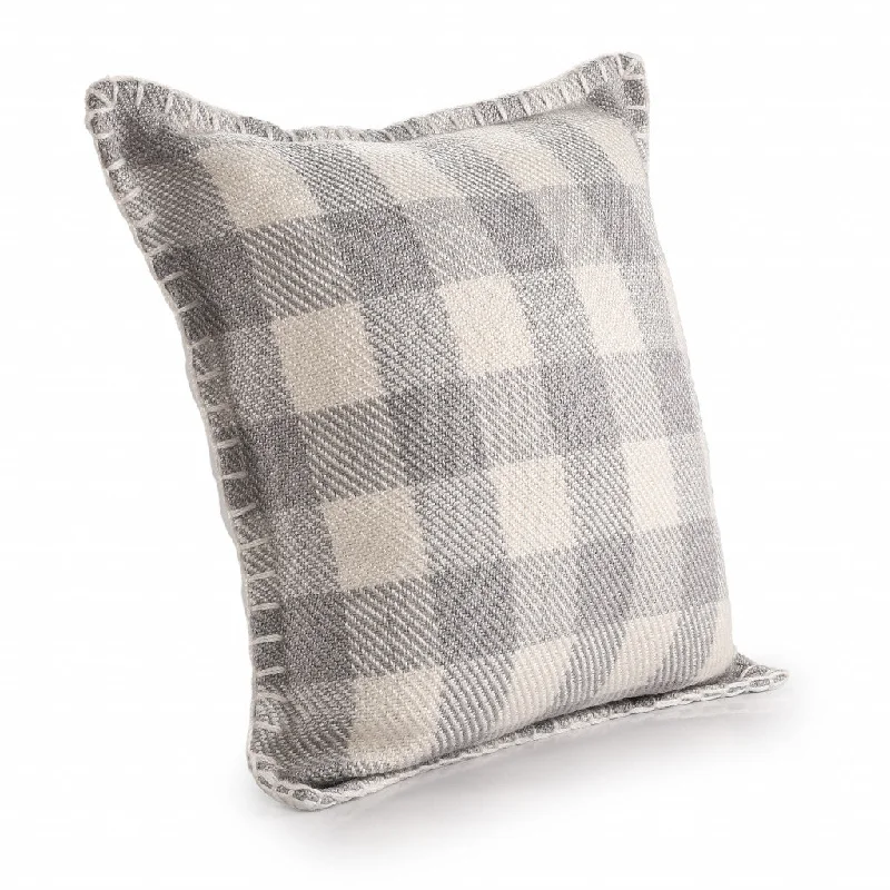 Adjustable Pillows for Customized ComfortFirm Pillows for Side Sleepers20" X 20" Light Gray And Ivory Polyester Plaid Zippered Pillow Adjustable Pillows for Customized ComfortFirm Pillows for Side Sleepers20" X 20" Light Gray And Ivory Polyester Plaid Zippered Pillow