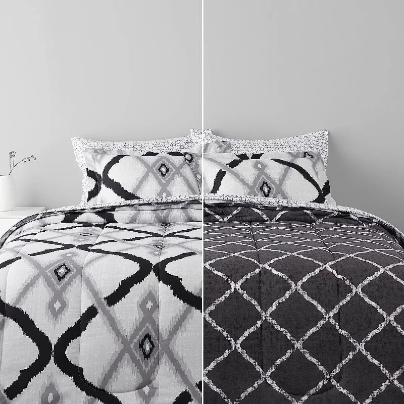 Goose down comforters known for their superior quality and insulation7-Piece Ultra-Soft Lightweight Microfiber Reversible Comforter Bed-in-a-Bag Set (King Mosaic) Goose down comforters known for their superior quality and insulation7-Piece Ultra-Soft Lightweight Microfiber Reversible Comforter Bed-in-a-Bag Set (King Mosaic)