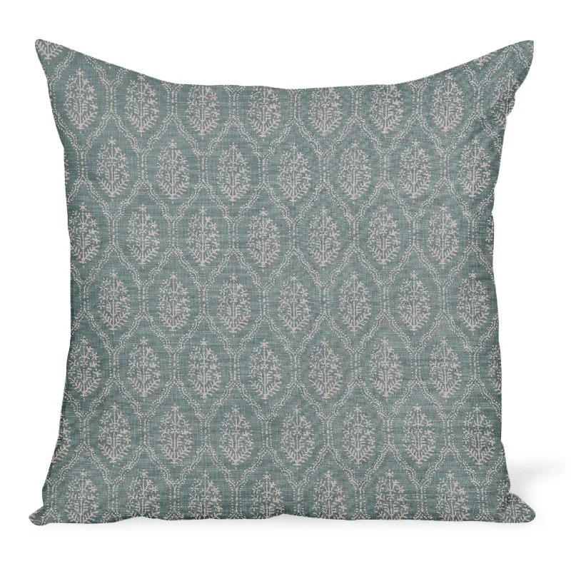 Cooling Pillows for Hot SleepersBack Support Pillows for Office ChairsPeter Dunham Textiles Jaali in Light Blue Pillow