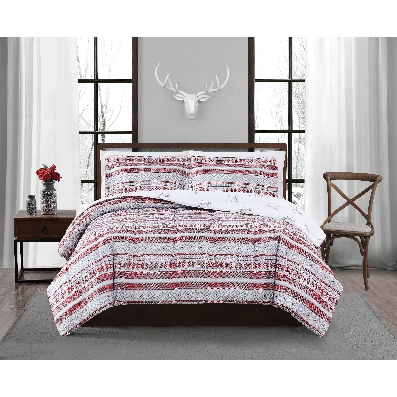 Bamboo - fiber - filled comforters with antibacterial and breathable qualitiesStyle 212 Fair Isle 3 Piece Comforter Set Bamboo - fiber - filled comforters with antibacterial and breathable qualitiesStyle 212 Fair Isle 3 Piece Comforter Set