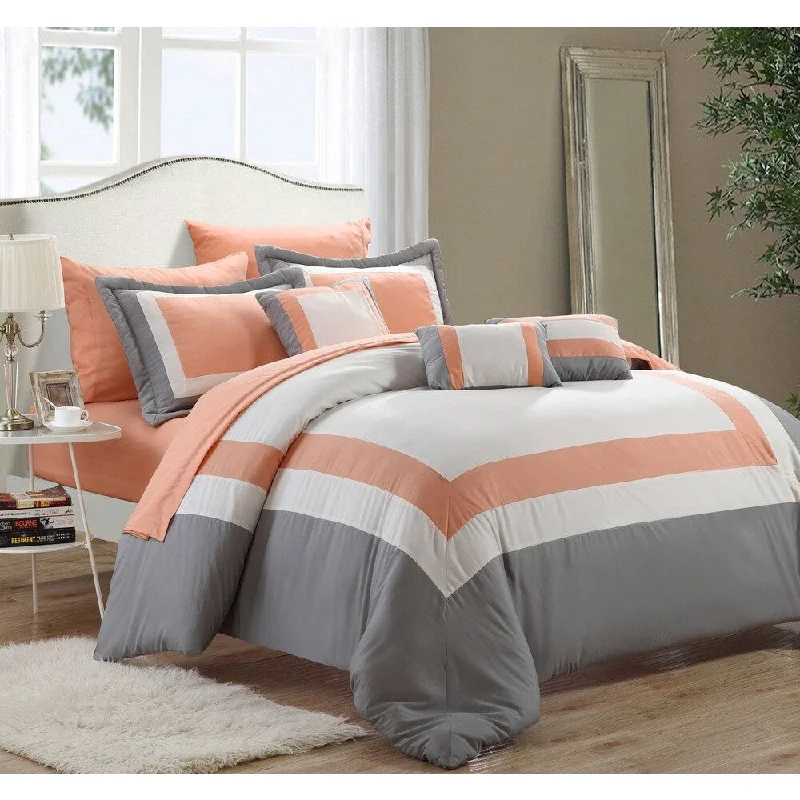 Peach/Grey/White