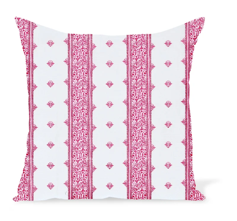 Pregnancy Pillows for Expectant MothersMemory Foam Pillows for Neck SupportPeter Dunham Textiles Outdoor Fez in Raspberry on White Pillow Pregnancy Pillows for Expectant MothersMemory Foam Pillows for Neck SupportPeter Dunham Textiles Outdoor Fez in Raspberry on White Pillow