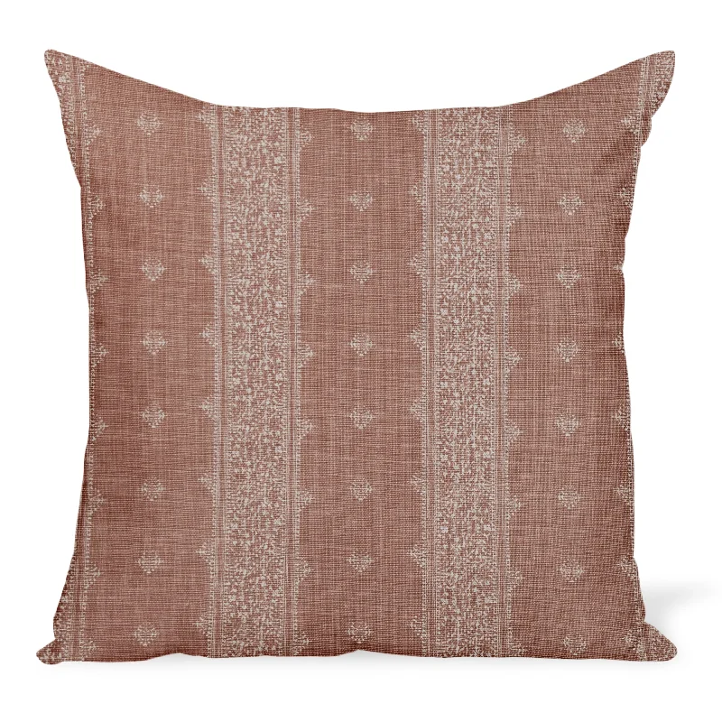 Square Pillows for Modern Home DecorCooling Pillows for Hot SleepersPeter Dunham Textiles Fez Stripe in Terracotta Pillow Square Pillows for Modern Home DecorCooling Pillows for Hot SleepersPeter Dunham Textiles Fez Stripe in Terracotta Pillow