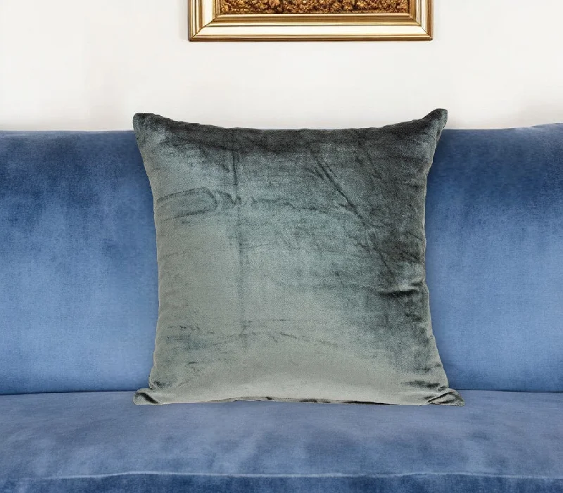 Down Alternative Pillows for Ethical ChoicesTravel Pillows for Long Journeys22" X 7" X 22" Transitional Charcoal Solid Pillow Cover With Poly Insert Down Alternative Pillows for Ethical ChoicesTravel Pillows for Long Journeys22" X 7" X 22" Transitional Charcoal Solid Pillow Cover With Poly Insert