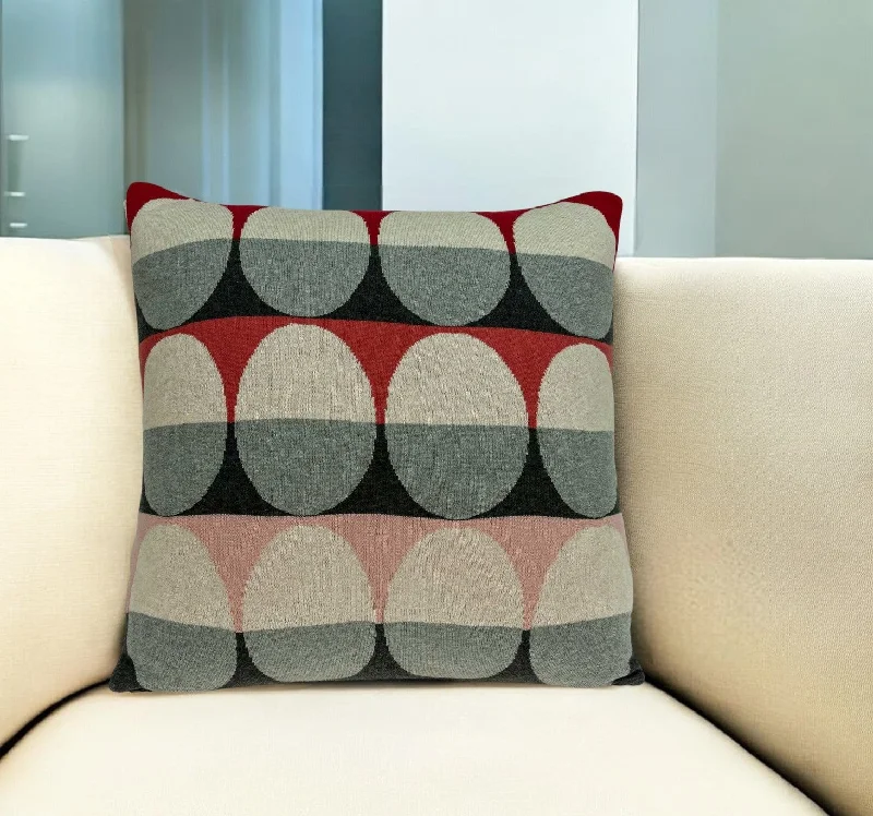Silk Pillows for Smooth Skin and HairAdjustable Pillows for Customized Comfort20" X 7" X 20" Transitional Gray And Red Pillow Cover With Poly Insert Silk Pillows for Smooth Skin and HairAdjustable Pillows for Customized Comfort20" X 7" X 20" Transitional Gray And Red Pillow Cover With Poly Insert