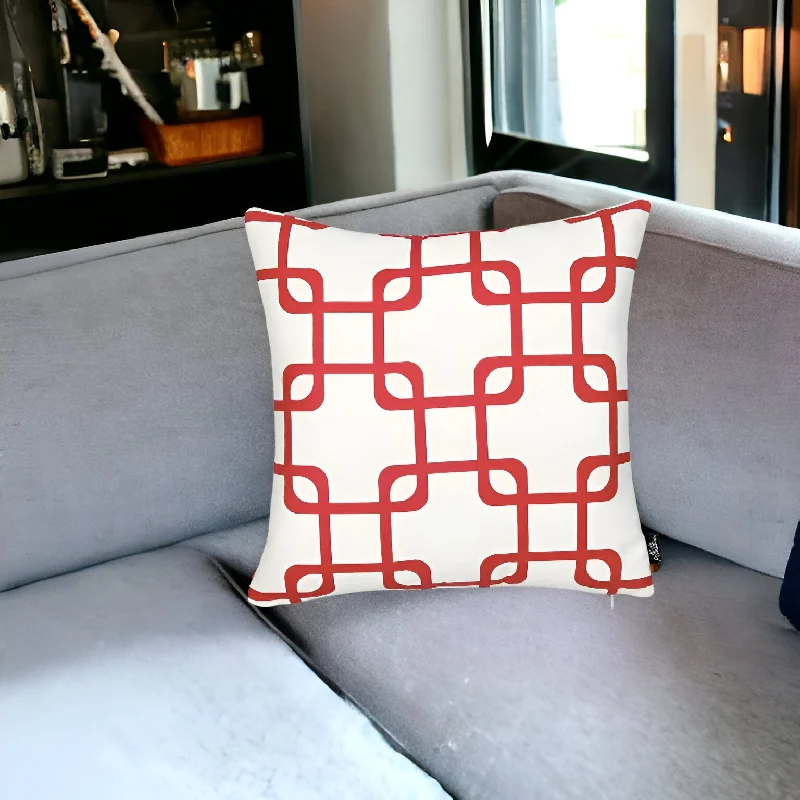 Soft and Fluffy Pillows for Bedroom ComfortPlush Pillows for a Cozy Bed18" Red and White Throw Pillow Cover Soft and Fluffy Pillows for Bedroom ComfortPlush Pillows for a Cozy Bed18" Red and White Throw Pillow Cover