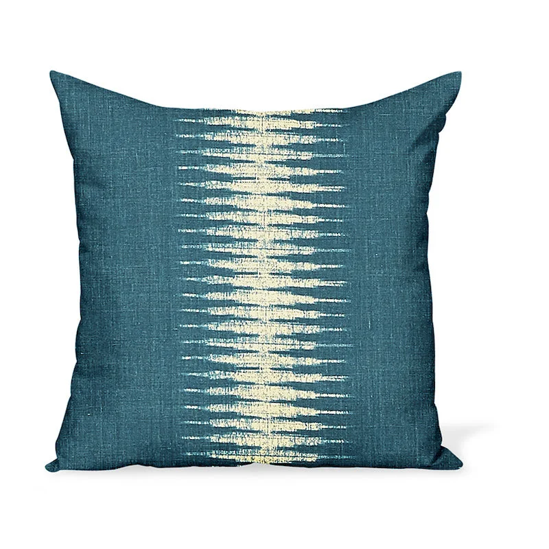 Bolster Pillows for Sofa DecorationTravel Pillows for Long JourneysPeter Dunham Textiles Ikat in Peacock Pillow Bolster Pillows for Sofa DecorationTravel Pillows for Long JourneysPeter Dunham Textiles Ikat in Peacock Pillow