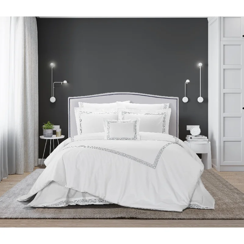 Down - filled comforters for supreme warmth and lightnessChic Home Crysta 4 Piece Hotel Inspired Design Comforter Set Down - filled comforters for supreme warmth and lightnessChic Home Crysta 4 Piece Hotel Inspired Design Comforter Set