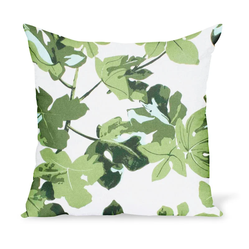 Plush Pillows for a Cozy BedCotton Pillows for Natural ComfortPeter Dunham Textiles Fig Leaf in Original on White Pillow Plush Pillows for a Cozy BedCotton Pillows for Natural ComfortPeter Dunham Textiles Fig Leaf in Original on White Pillow