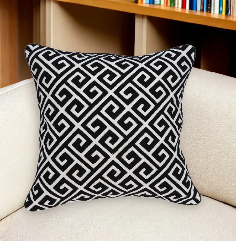 Lumbar Support Pillows for Car SeatsCooling Pillows for Hot Sleepers20" X 7" X 20" Cool Transitional Black And White Pillow Cover With Poly Insert Lumbar Support Pillows for Car SeatsCooling Pillows for Hot Sleepers20" X 7" X 20" Cool Transitional Black And White Pillow Cover With Poly Insert