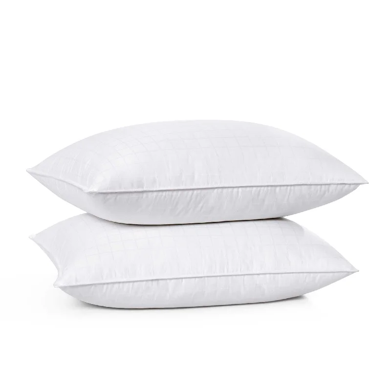 Travel Pillows for Long JourneysOrthopedic Pillows for Back Pain Relief2 Pack Premium Down Around Pillow Medium Support, Pillow-in-a-pillow design, 300 TC, 100% Cotton Fabric Travel Pillows for Long JourneysOrthopedic Pillows for Back Pain Relief2 Pack Premium Down Around Pillow Medium Support, Pillow-in-a-pillow design, 300 TC, 100% Cotton Fabric