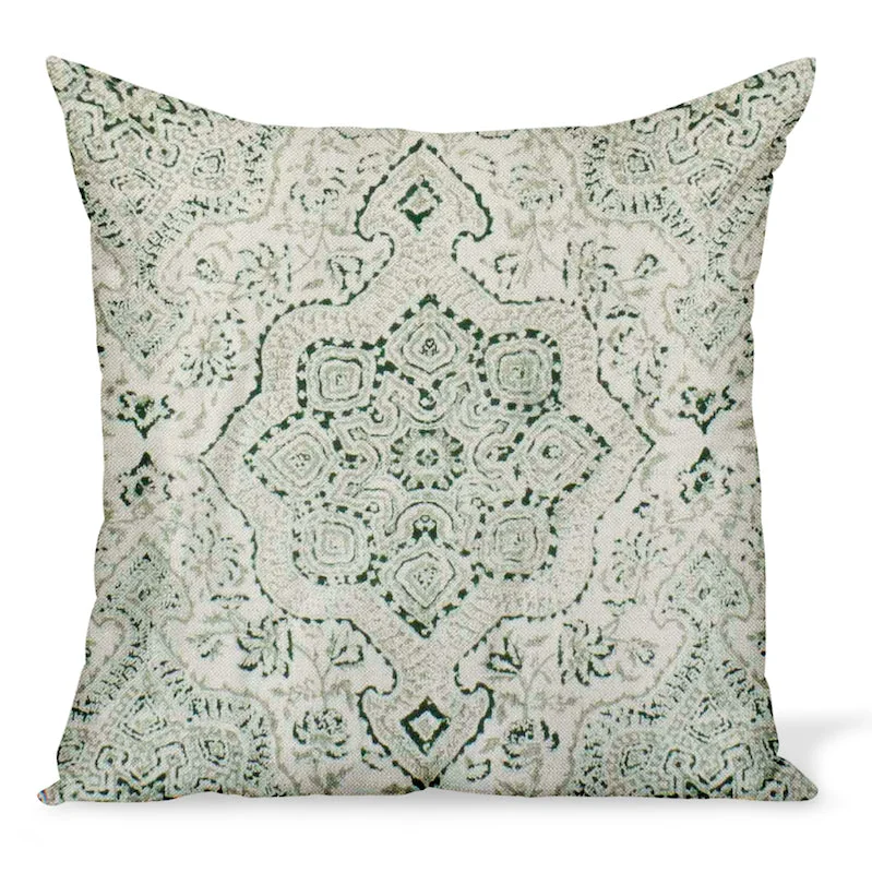 Feather Pillows for a Luxurious SleepOrthopedic Pillows for Back Pain ReliefPeter Dunham Textiles Deeg in Green on Tan Pillow Feather Pillows for a Luxurious SleepOrthopedic Pillows for Back Pain ReliefPeter Dunham Textiles Deeg in Green on Tan Pillow