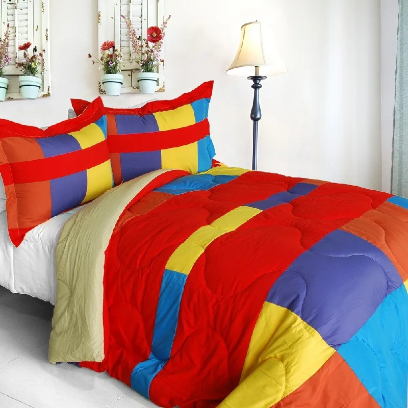 Microfiber - filled comforters that are lightweight and easy to care forAntique Young Quilted Patchwork Down Alternative Comforter Set (King Size) Microfiber - filled comforters that are lightweight and easy to care forAntique Young Quilted Patchwork Down Alternative Comforter Set (King Size)