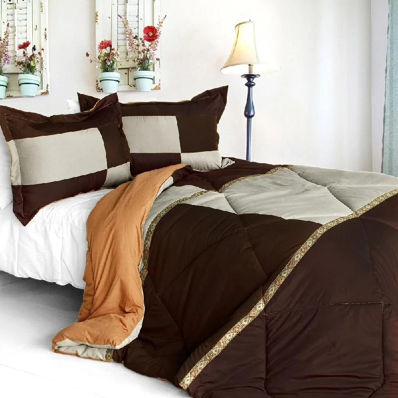 Microfiber - filled comforters that are lightweight and easy to care forAfternoon Garden Quilted Patchwork Down Alternative Comforter Set (Twin Size) Microfiber - filled comforters that are lightweight and easy to care forAfternoon Garden Quilted Patchwork Down Alternative Comforter Set (Twin Size)