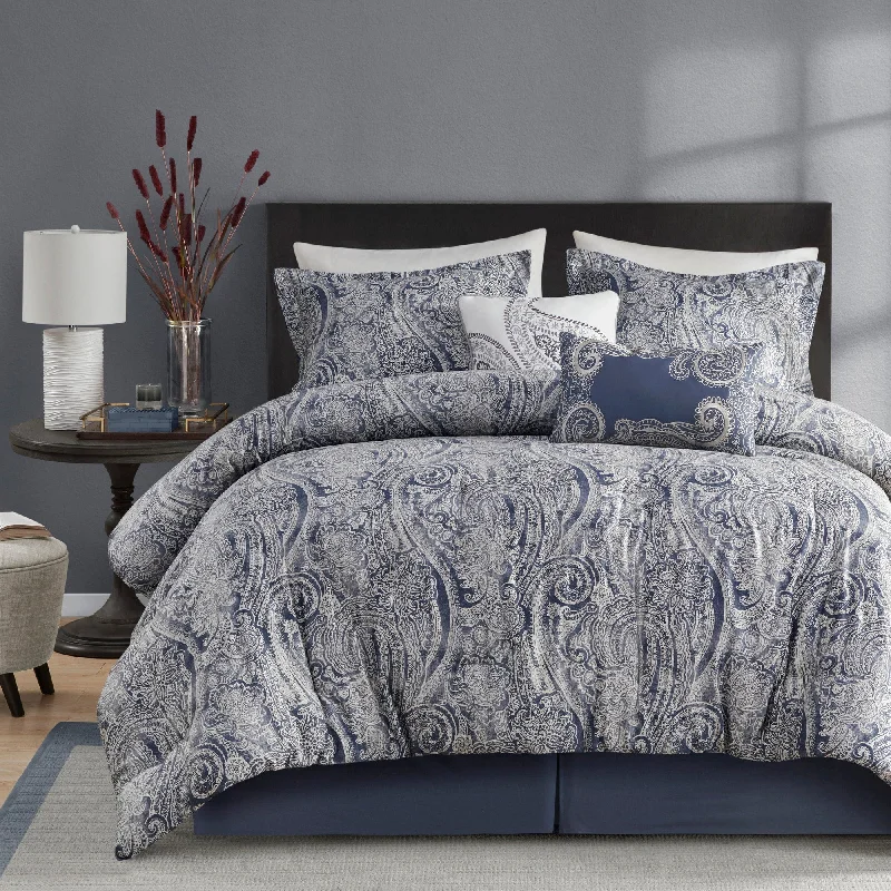 Down - filled comforters for supreme warmth and lightnessHarbor House Stella Cotton Sateen Printed 6 Piece Comforter Set Down - filled comforters for supreme warmth and lightnessHarbor House Stella Cotton Sateen Printed 6 Piece Comforter Set