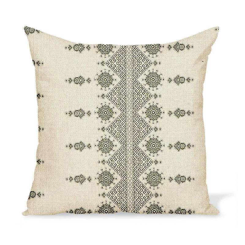 Bolster Pillows for Sofa DecorationFirm Pillows for Side SleepersPeter Dunham Textiles Outdoor Carmania in Green on Natural Pillow Bolster Pillows for Sofa DecorationFirm Pillows for Side SleepersPeter Dunham Textiles Outdoor Carmania in Green on Natural Pillow