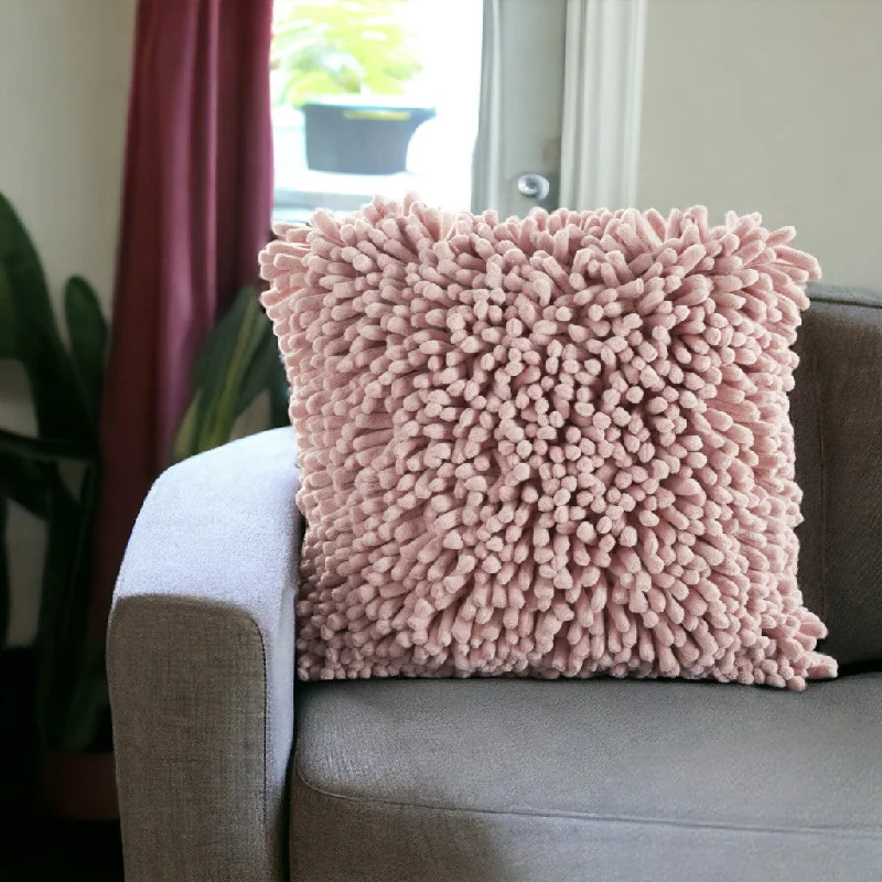 Hypoallergenic Pillows for Allergy SufferersVelvet Pillows for a Touch of Elegance20" Pale Pink Soft Nubby Shag Throw Pillow Hypoallergenic Pillows for Allergy SufferersVelvet Pillows for a Touch of Elegance20" Pale Pink Soft Nubby Shag Throw Pillow