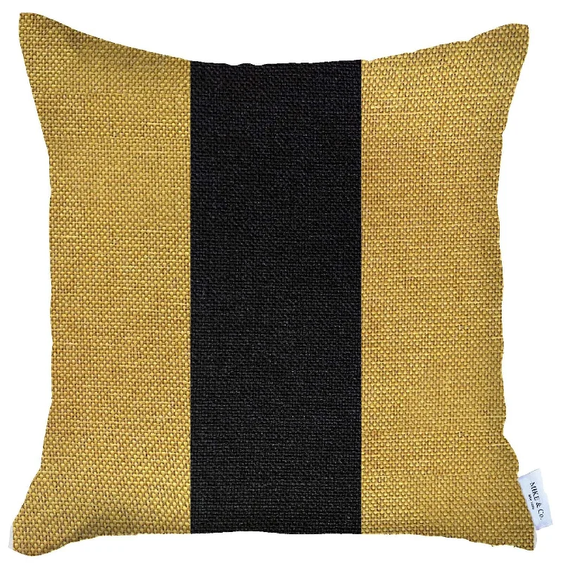 Firm Pillows for Side SleepersMemory Foam Pillows for Neck Support18" X 18" Yellow And Black Geometric Zippered Handmade Polyester Throw Pillow Cover Firm Pillows for Side SleepersMemory Foam Pillows for Neck Support18" X 18" Yellow And Black Geometric Zippered Handmade Polyester Throw Pillow Cover