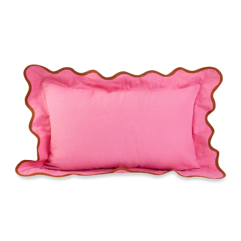 Decorative Pillows for Living Room MakeoverPlush Pillows for a Cozy BedDarcy Linen Lumbar Pillow - Light Pink + Rust - Case Only Decorative Pillows for Living Room MakeoverPlush Pillows for a Cozy BedDarcy Linen Lumbar Pillow - Light Pink + Rust - Case Only