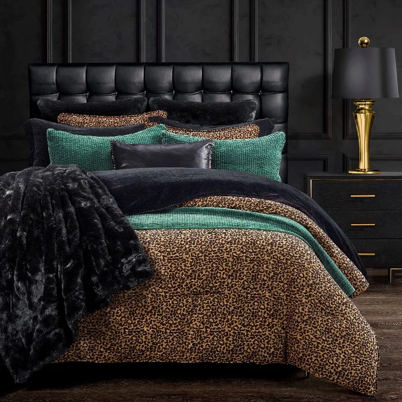 Synthetic - filled comforters like polyester for affordability and hypoallergenic propertiesHiEnd Accents Adrienne Gold Leopard Chenille Comforter Set, 3PC Synthetic - filled comforters like polyester for affordability and hypoallergenic propertiesHiEnd Accents Adrienne Gold Leopard Chenille Comforter Set, 3PC