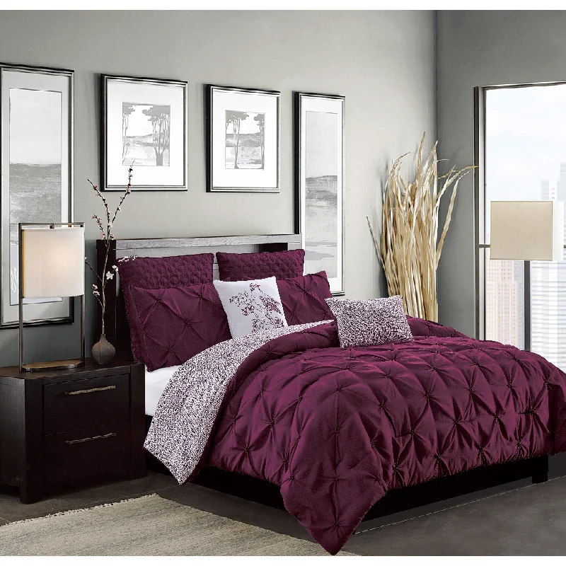 Queen - size comforters for standard queen - sized mattressesOlympia 7-Piece Reversible Comforter Set Queen - size comforters for standard queen - sized mattressesOlympia 7-Piece Reversible Comforter Set