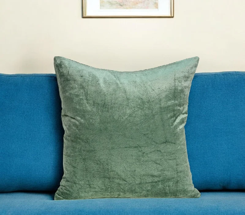 Bolster Pillows for Sofa DecorationCotton Pillows for Natural Comfort18" X 7" X 18" Transitional Green Solid Pillow Cover With Poly Insert Bolster Pillows for Sofa DecorationCotton Pillows for Natural Comfort18" X 7" X 18" Transitional Green Solid Pillow Cover With Poly Insert