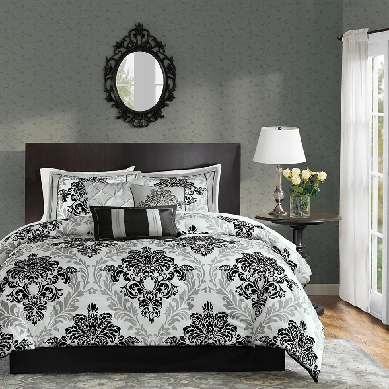 Latex - filled comforters with a bouncy texture and good supportSilver Orchid Tyrone 7-piece Comforter Set Latex - filled comforters with a bouncy texture and good supportSilver Orchid Tyrone 7-piece Comforter Set