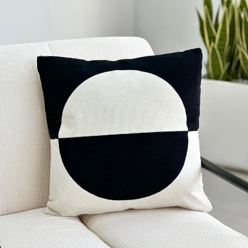 Cooling Pillows for Hot SleepersAdjustable Pillows for Customized ComfortMedallion Black & White Embroidered Pillow Cooling Pillows for Hot SleepersAdjustable Pillows for Customized ComfortMedallion Black & White Embroidered Pillow