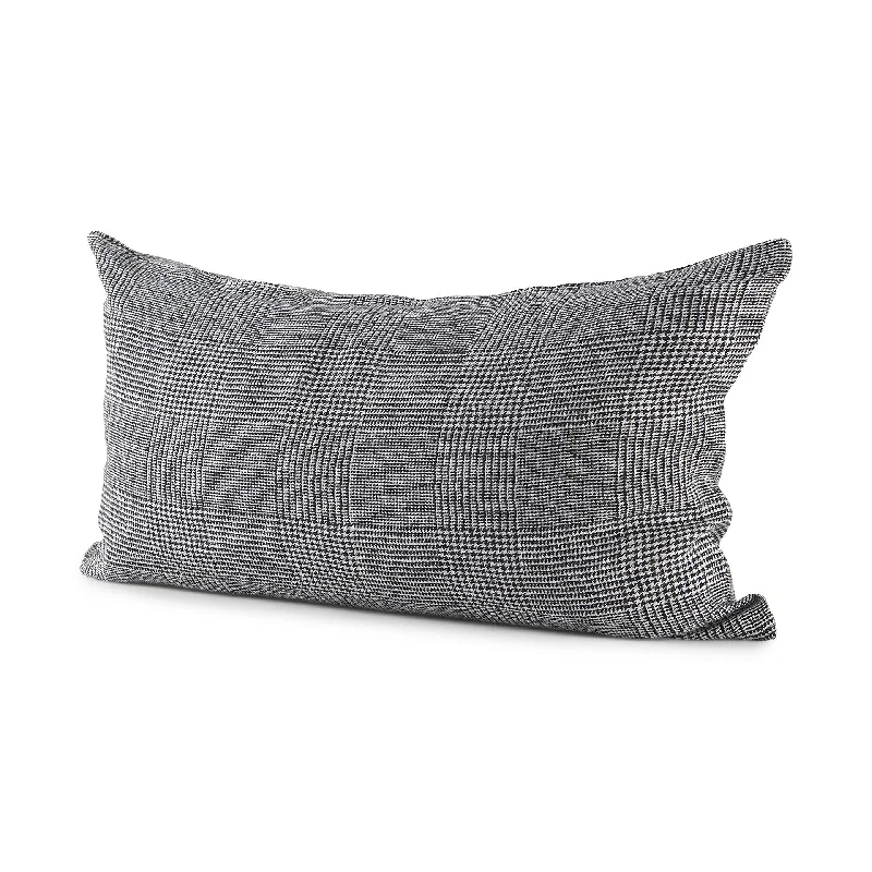Travel Pillows for Long JourneysKids Pillows with Fun DesignsWhite And Black Pattern Lumbar Throw Pillow Cover Travel Pillows for Long JourneysKids Pillows with Fun DesignsWhite And Black Pattern Lumbar Throw Pillow Cover