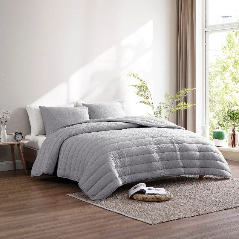 Synthetic - filled comforters like polyester for affordability and hypoallergenic propertiesBrielle Home Modal Jersey Comforter Set Synthetic - filled comforters like polyester for affordability and hypoallergenic propertiesBrielle Home Modal Jersey Comforter Set