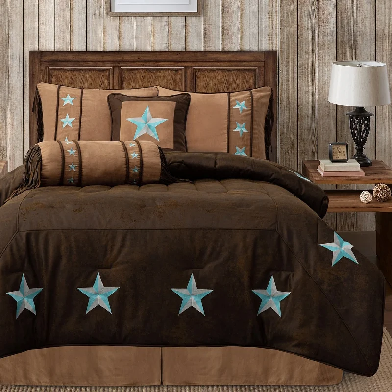 Latex - filled comforters with a bouncy texture and good supportPaseo Road by HiEnd Accents Laredo Comforter Set, 6PC Latex - filled comforters with a bouncy texture and good supportPaseo Road by HiEnd Accents Laredo Comforter Set, 6PC