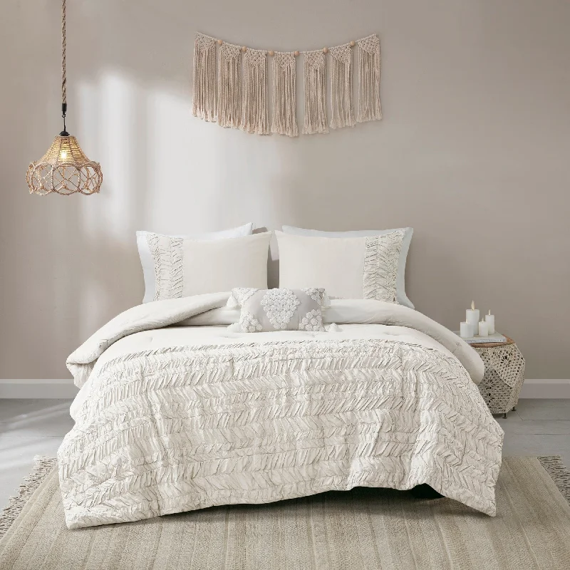 Queen - size comforters for standard queen - sized mattressesMadison Park Emma 4 Piece Cotton Comforter Set Queen - size comforters for standard queen - sized mattressesMadison Park Emma 4 Piece Cotton Comforter Set