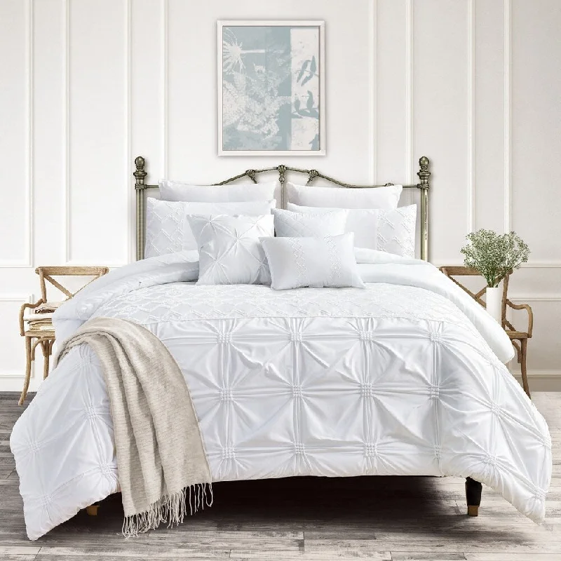Down - filled comforters for supreme warmth and lightnessTaniel embroidery 7 piece comforter set Down - filled comforters for supreme warmth and lightnessTaniel embroidery 7 piece comforter set