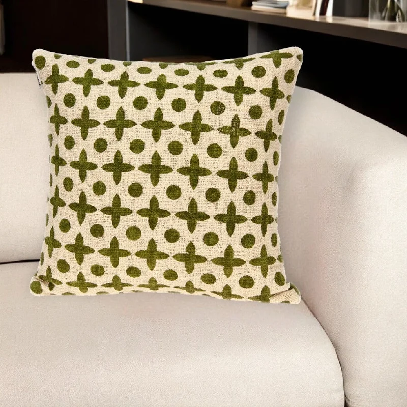 Firm Pillows for Side SleepersPlush Pillows for a Cozy Bed18" X 7" X 18" Transitional Beige Printed Pillow Cover With Poly Insert Firm Pillows for Side SleepersPlush Pillows for a Cozy Bed18" X 7" X 18" Transitional Beige Printed Pillow Cover With Poly Insert
