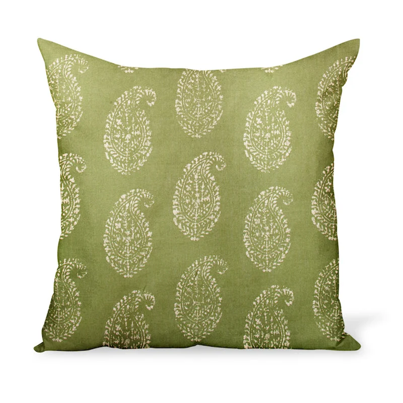 Velvet Pillows for a Touch of EleganceVelvet Pillows for a Touch of ElegancePeter Dunham Textiles Kashmir Paisley in Tea/Green Pillow Velvet Pillows for a Touch of EleganceVelvet Pillows for a Touch of ElegancePeter Dunham Textiles Kashmir Paisley in Tea/Green Pillow