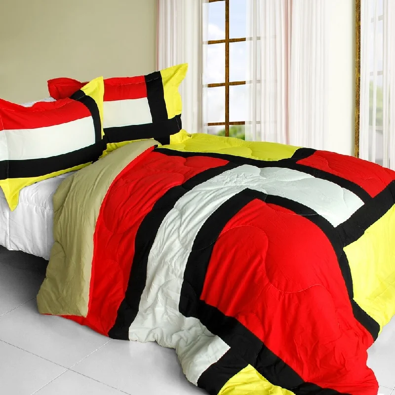 Wool - filled comforters with natural moisture - wicking and temperature - regulating featuresClownfish Quilted Patchwork Down Alternative Comforter Set (King Size) Wool - filled comforters with natural moisture - wicking and temperature - regulating featuresClownfish Quilted Patchwork Down Alternative Comforter Set (King Size)