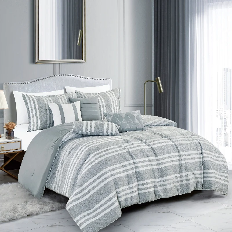Goose down comforters known for their superior quality and insulationPorch & Den Sarah Polyester 7Pc Comforter Set Goose down comforters known for their superior quality and insulationPorch & Den Sarah Polyester 7Pc Comforter Set