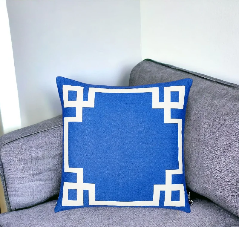 Silk Pillows for Smooth Skin and HairFeather Pillows for a Luxurious Sleep18" Blue and White Throw Pillow Cover Silk Pillows for Smooth Skin and HairFeather Pillows for a Luxurious Sleep18" Blue and White Throw Pillow Cover