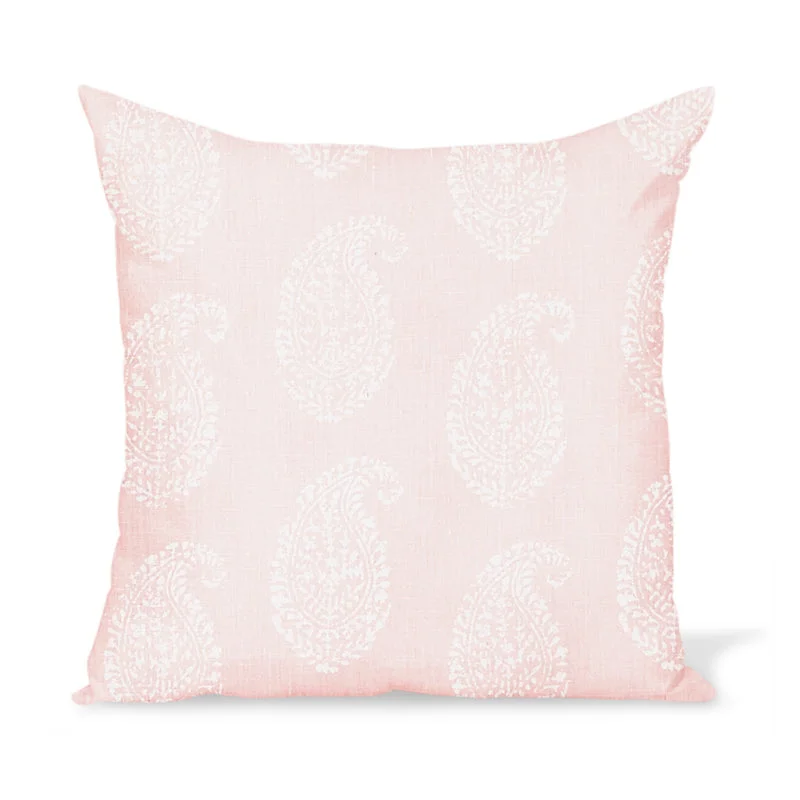 Plush Pillows for a Cozy BedDecorative Pillows for Living Room MakeoverPeter Dunham Textiles Kashmir Paisley in White/Pink Pillow Plush Pillows for a Cozy BedDecorative Pillows for Living Room MakeoverPeter Dunham Textiles Kashmir Paisley in White/Pink Pillow