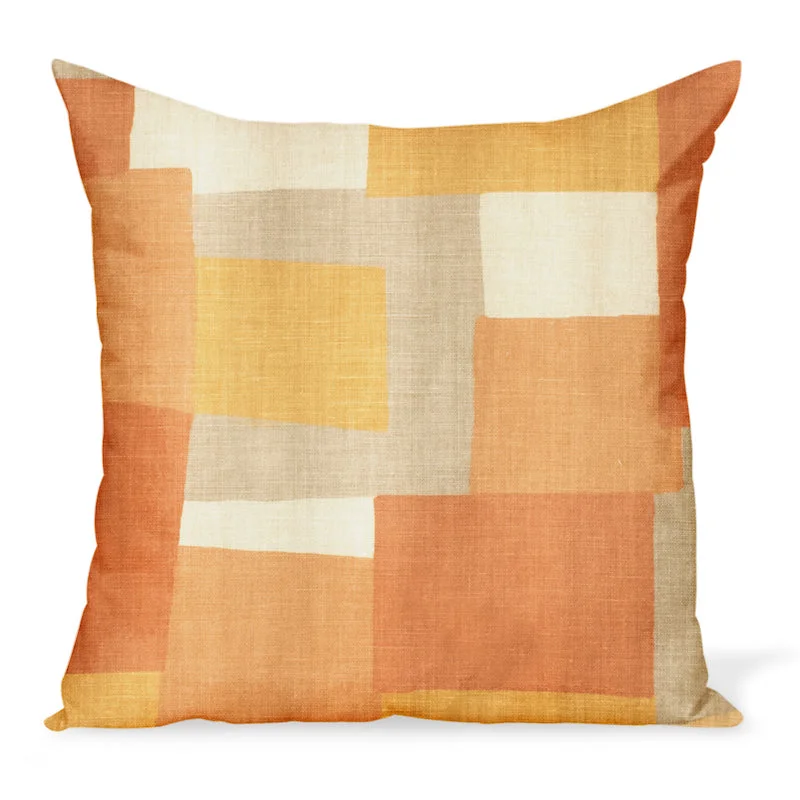 Silk Pillows for Smooth Skin and HairOrthopedic Pillows for Back Pain ReliefPeter Dunham Textiles Collage in Orange/Yellow Pillow Silk Pillows for Smooth Skin and HairOrthopedic Pillows for Back Pain ReliefPeter Dunham Textiles Collage in Orange/Yellow Pillow