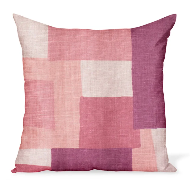 Square Pillows for Modern Home DecorDown Alternative Pillows for Ethical ChoicesPeter Dunham Textiles Collage in Coral/Pink Pillow Square Pillows for Modern Home DecorDown Alternative Pillows for Ethical ChoicesPeter Dunham Textiles Collage in Coral/Pink Pillow