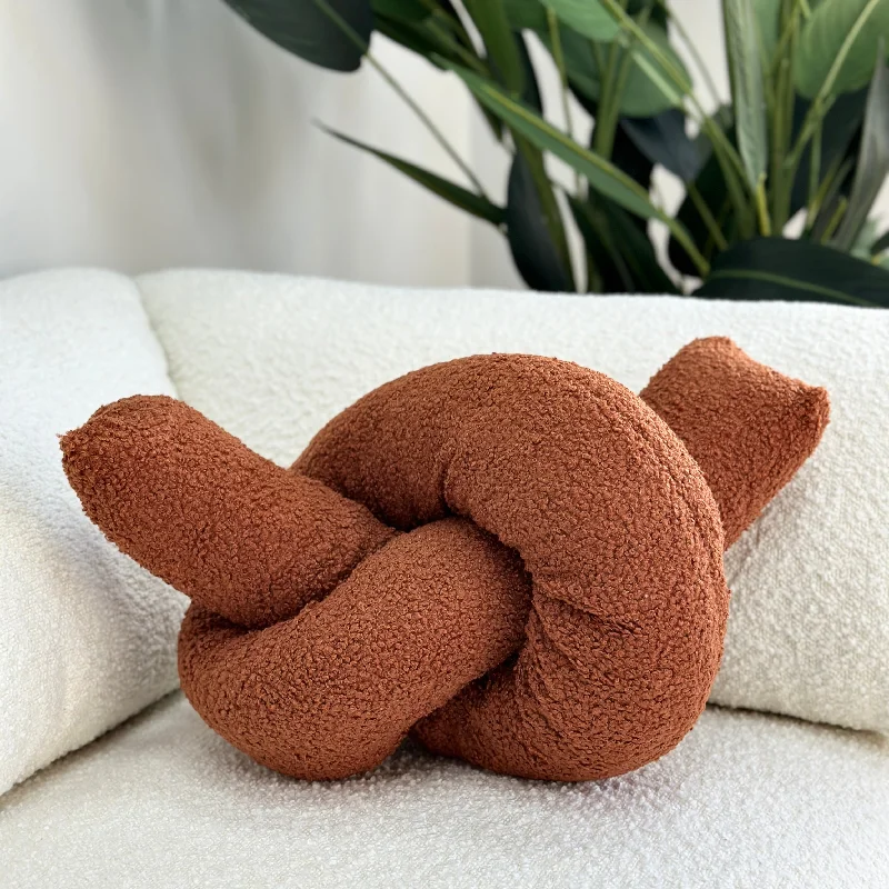 Pregnancy Pillows for Expectant MothersSquare Pillows for Modern Home DecorBoucle Love Knot Rust Pillow Pregnancy Pillows for Expectant MothersSquare Pillows for Modern Home DecorBoucle Love Knot Rust Pillow