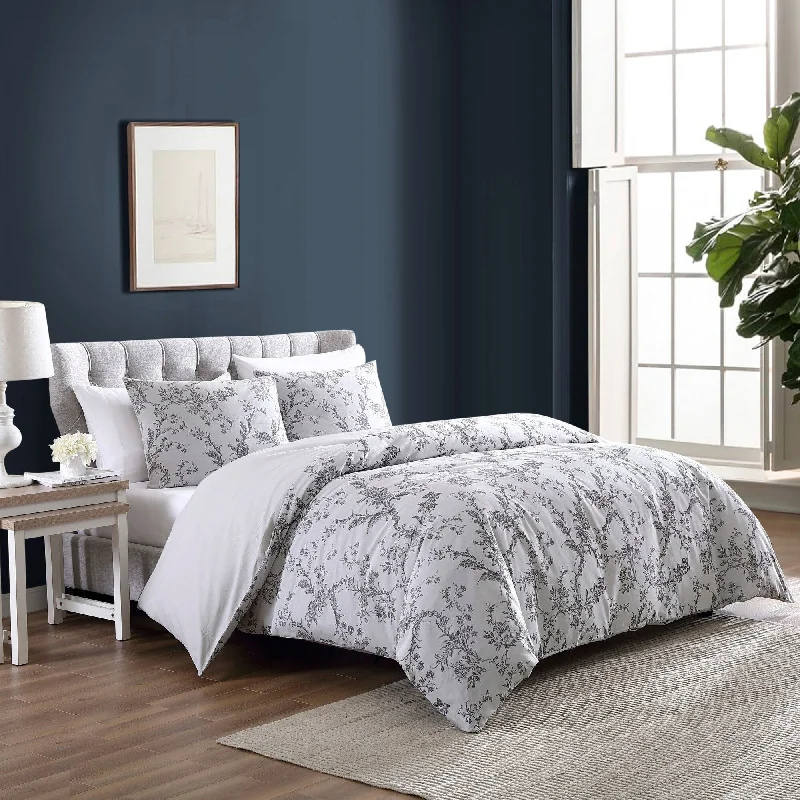 Microfiber - filled comforters that are lightweight and easy to care forBrielle Home Farmington Floral Jacquard Cotton Comforter Set Microfiber - filled comforters that are lightweight and easy to care forBrielle Home Farmington Floral Jacquard Cotton Comforter Set