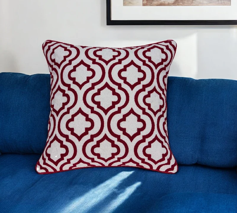 Plush Pillows for a Cozy BedFirm Pillows for Side Sleepers20" X 7" X 20" Transitional Red And White Accent Pillow Cover With Poly Insert Plush Pillows for a Cozy BedFirm Pillows for Side Sleepers20" X 7" X 20" Transitional Red And White Accent Pillow Cover With Poly Insert